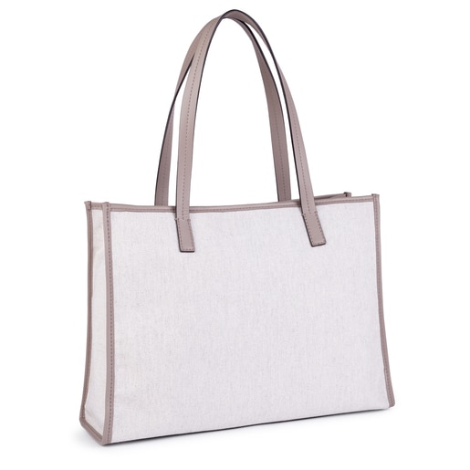 Темно-серая Кожаная Сумка-Тоут Amba