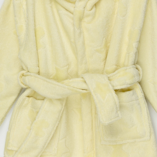 Szlafrok kąpielowy frotte Rus MS w kolorze żółtym