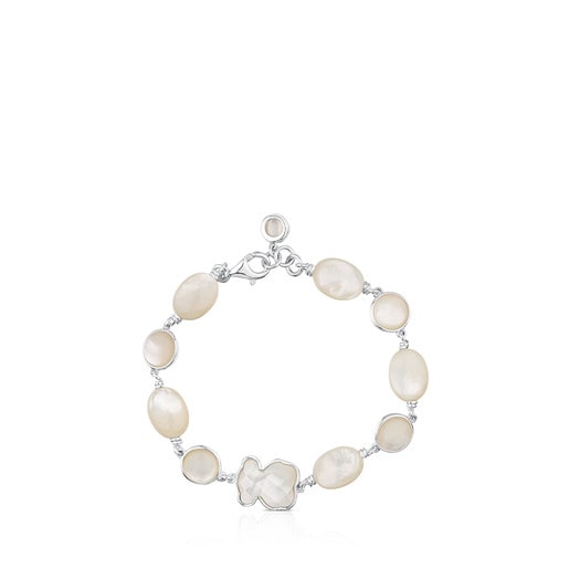 Silver New Color Bracelet with Mother-of-Pearl