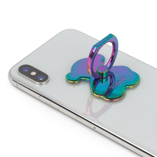 Iridescent Bear Cellphone Holder Ring