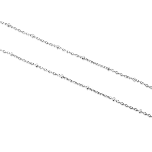 White Gold TOUS Chain Choker, 45cm.