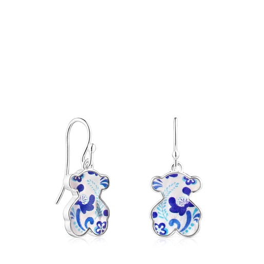 Short Silver with Mother-of-Pearl Almarusa Earrings