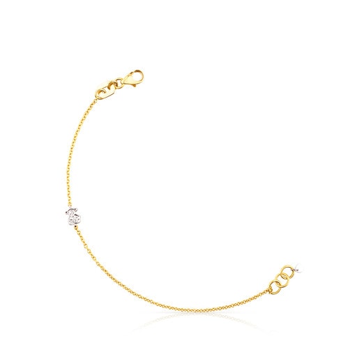 Gold Icon Gems Bracelet with Diamonds