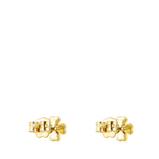 Pendientes trébol de oro y diamantes TOUS Good Vibes