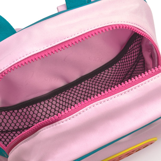 Morral mini School rosa multi