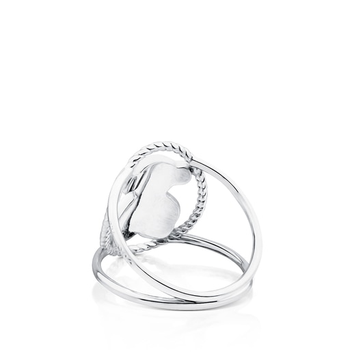 Silver Camee Ring
