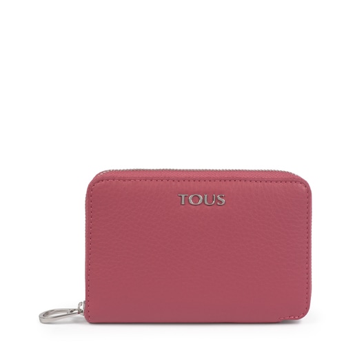 Small leather pink Leissa wallet
