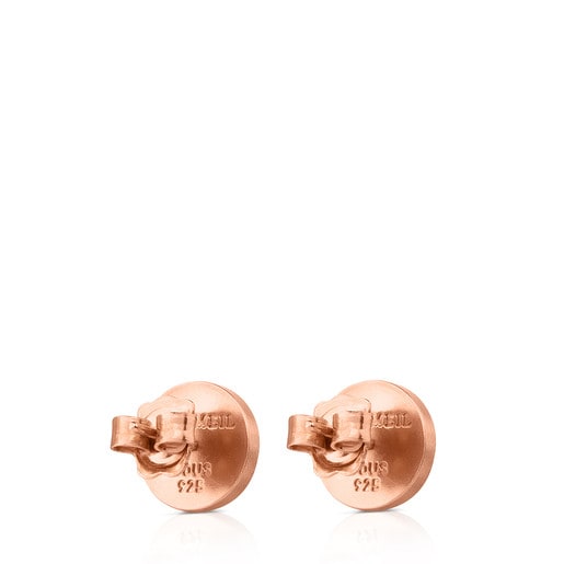 Boucles d’oreilles Rubric en Argent Vermeil rose