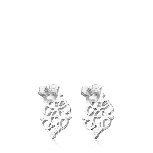 Silver Motif Power Earrings