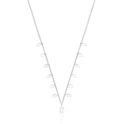 Collier Fragile Nature feuilles en Argent