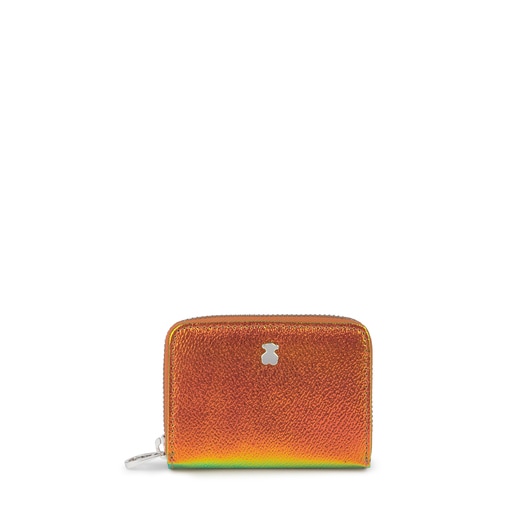Stredne veľká dúhová oranžová peňaženka na drobné Dorp