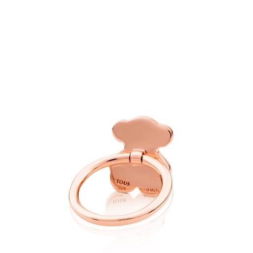 Pink Vermeil Silver Join Ring with Spinel