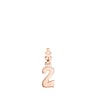 Rose Silver Vermeil Numbers number 2 Pendant