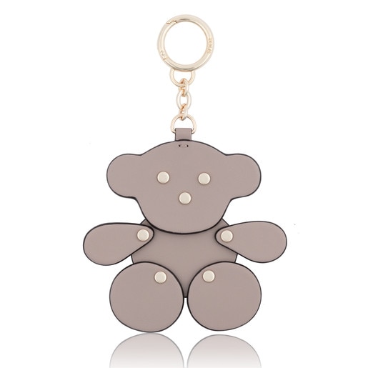 Taupe colored Motif Key ring