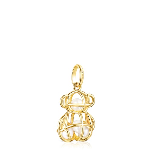 Costura pendant in gold and pearls | TOUS