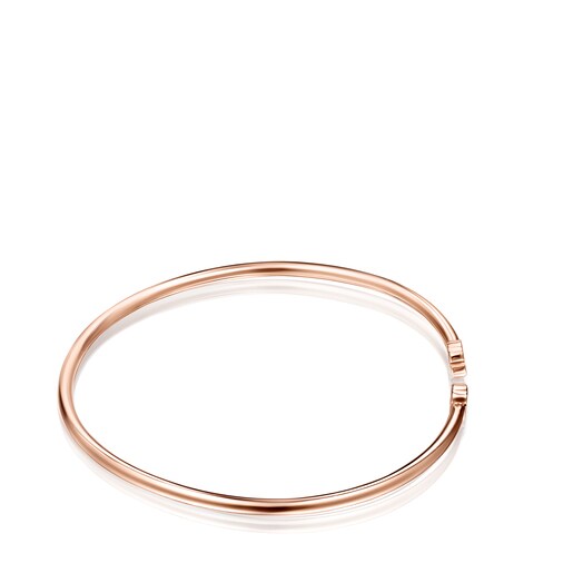 Pulsera Motif con baño de oro rosa de 18 kt sobre plata con Espinelas