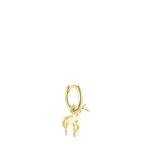 Silver Vermeil Save giraffe 1/2 Earring