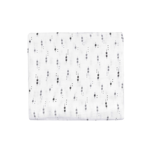 Muselina estampada Blanco