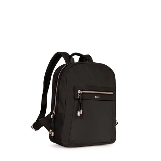 Black colored Canvas Brunock Chain Backpack