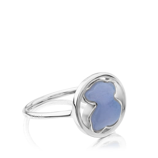 Silver Camille Ring with Chalcedony