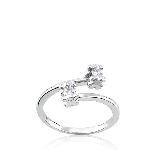 White Gold Sweet Diamond Ring with with Diamond