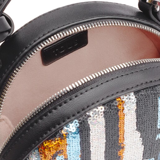حقيبة Dulzena Sequins الصغيرة بحزام يلتف حول الجسم متعددة الألوان