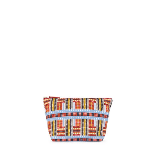 Petit sac Kaos Shock Tartan réversible multicolore/rouge