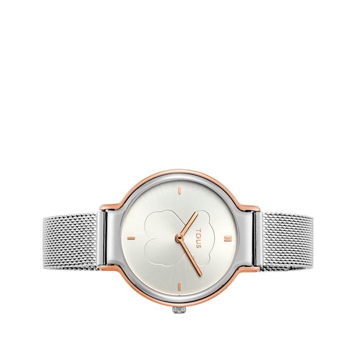 Two-tone rose IP/Steel Real Bear Watch