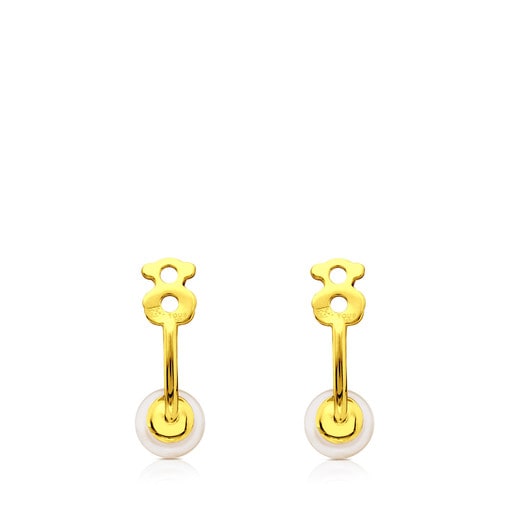 Vermeil Silver TOUS Pearl Extension Earring with Pearl
