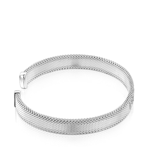 Pulsera mesh plata tous store