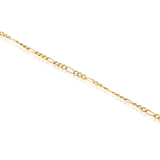 Bracciale grumetta con placcatura in oro 18 kt su catena TOUS in argento