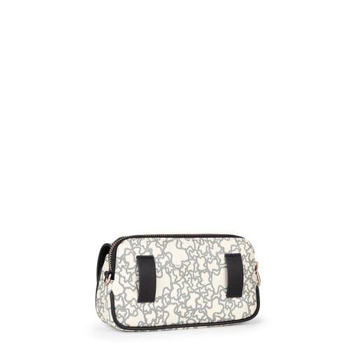 Kaos Mini beige and black waist bag