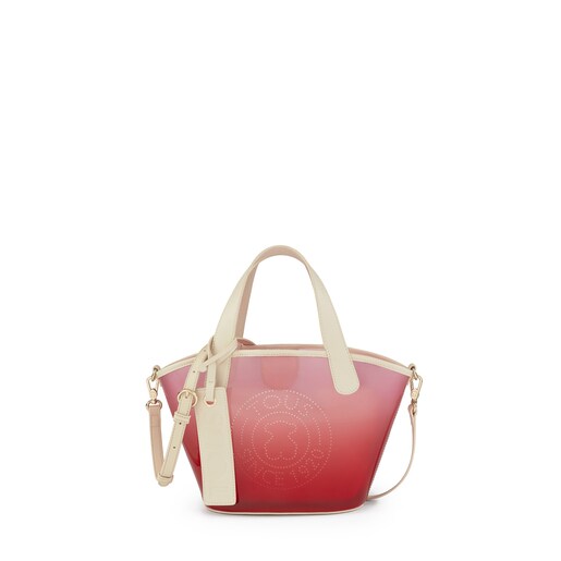 Small red Leissa Gum Shopping bag