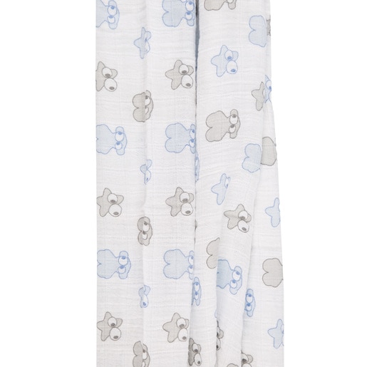 Light Blue Muse Muslin Blanket