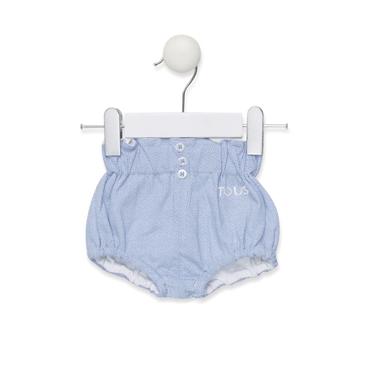 Chill T-shirt & nappy cover briefs set in sky blue