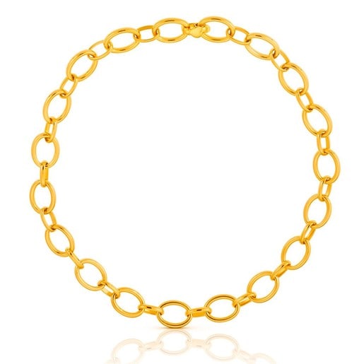 Collar TOUS Chain con baño de oro 18 kt sobre plata