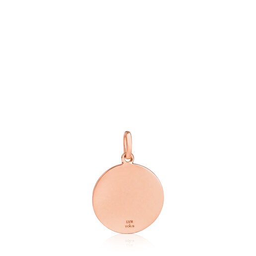 Rose Vermeil Silver LVR Pendant