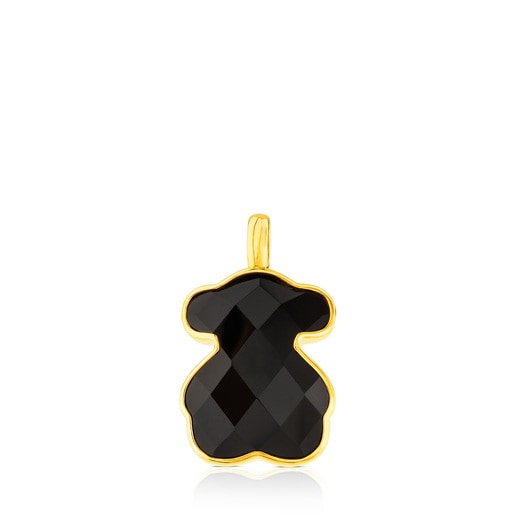 Vermeil Silver TOUS Bear Pendant with Onyx | TOUS