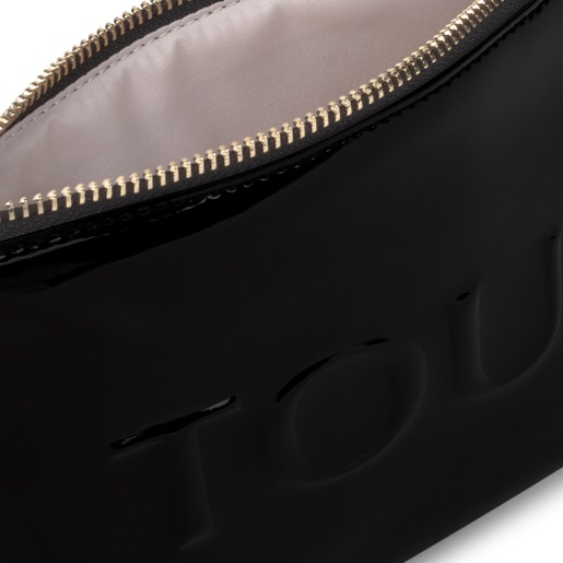 Trousse de toilette Dorp moyenne noire et beige