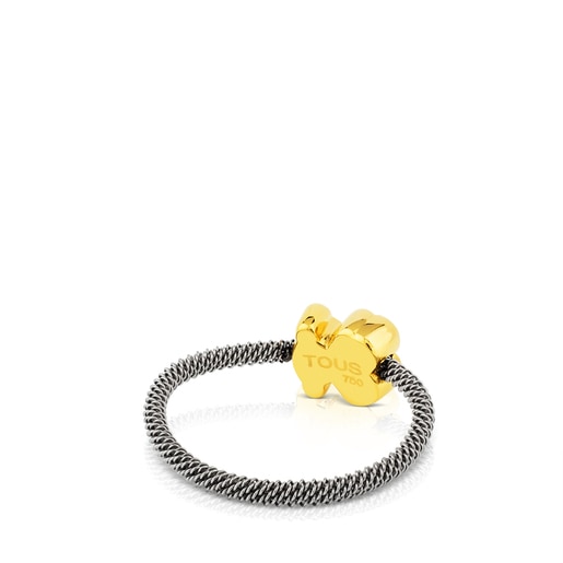 Gold and Steel Sweet Dolls Ring