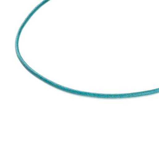 Turquoise-colored Leather TOUS Chokers Choker