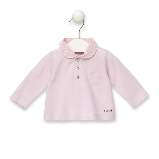 Casual M/L girl’s polo shirt in Pink