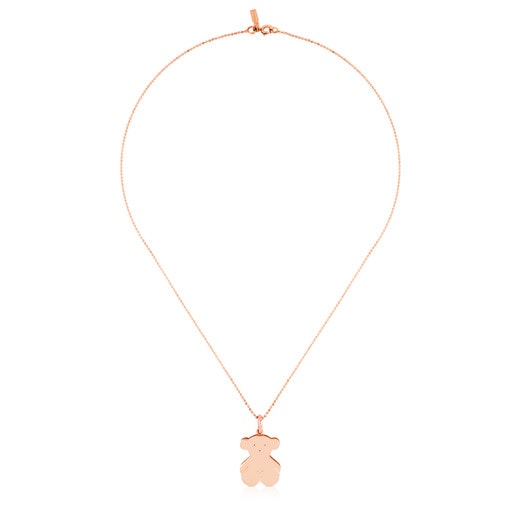 Collar Sandwich con baño de oro rosa 18 kt sobre plata