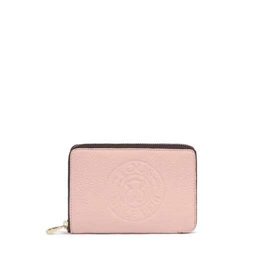 Cartera New Leissa de piel rosa claro