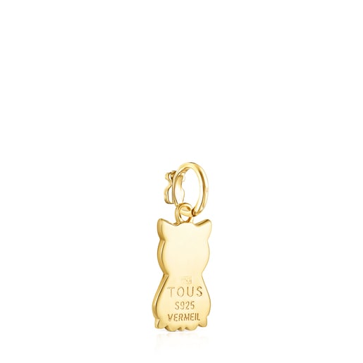 Dije TOUS Good Vibes búho con baño de oro 18 kt sobre plata