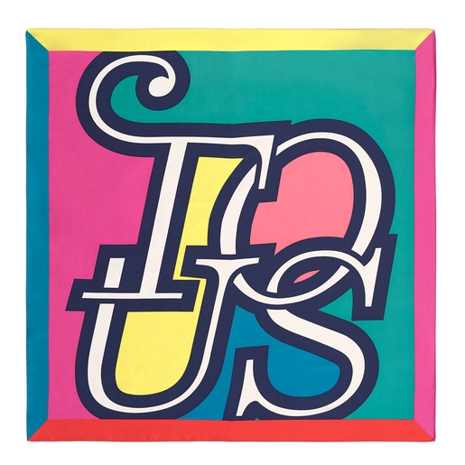 Pañuelo Cuadrado Spinel Verde Multi