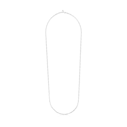 Tous Chain – Retiazka zo striebra s oválnymi komponentmi 95 cm