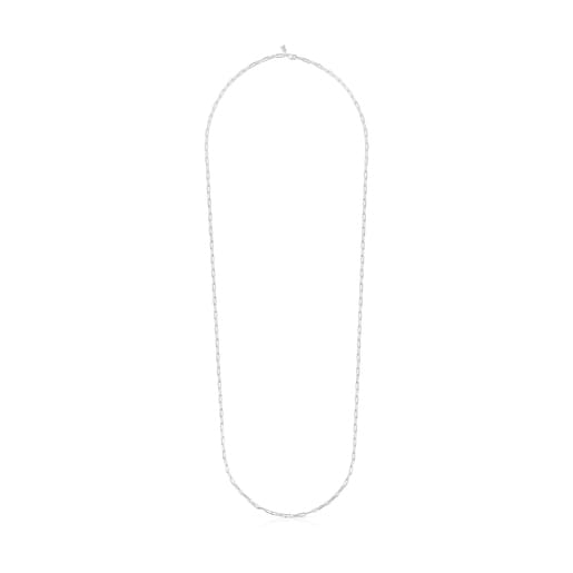 95 cm lange Halskette TOUS Chain Oval aus Silber.