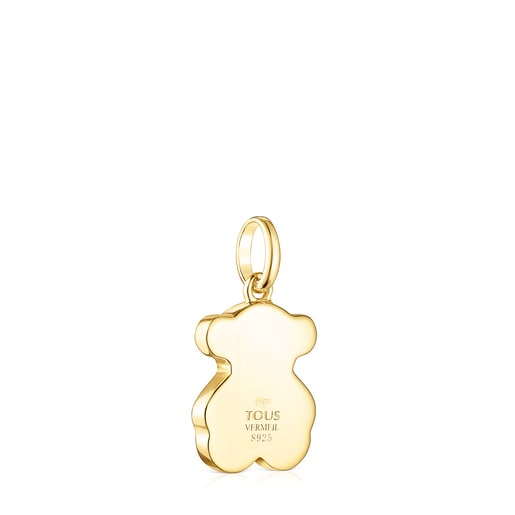 Small Melissa Ely X TOUS pendant in vermeil silver and mother-of-pearl
