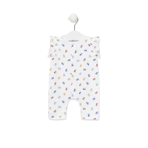 Mono bombacho Half Bear Blanco